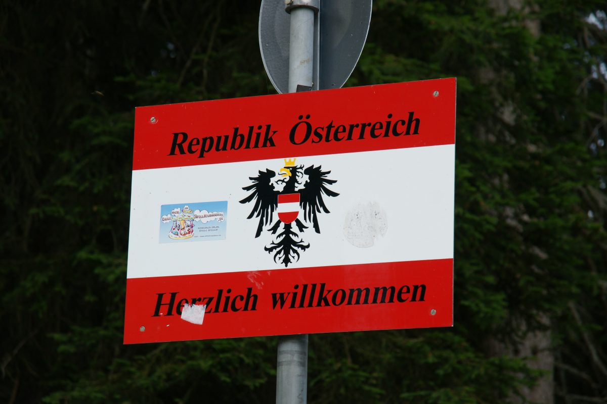 Ortsschild Kleinwalsertal
