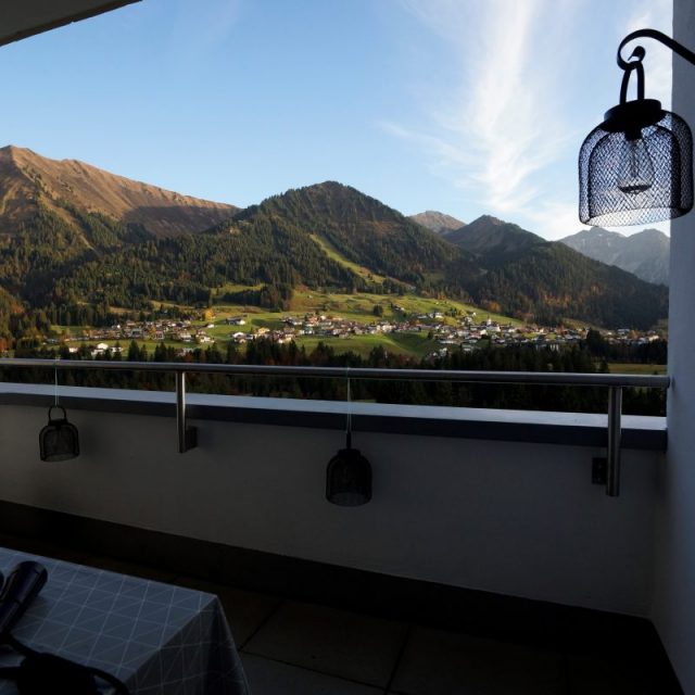 Balkon mit besonderem Ausblick