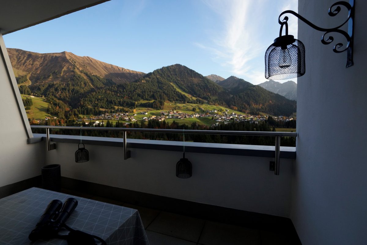 Balkon mit besonderem Ausblick