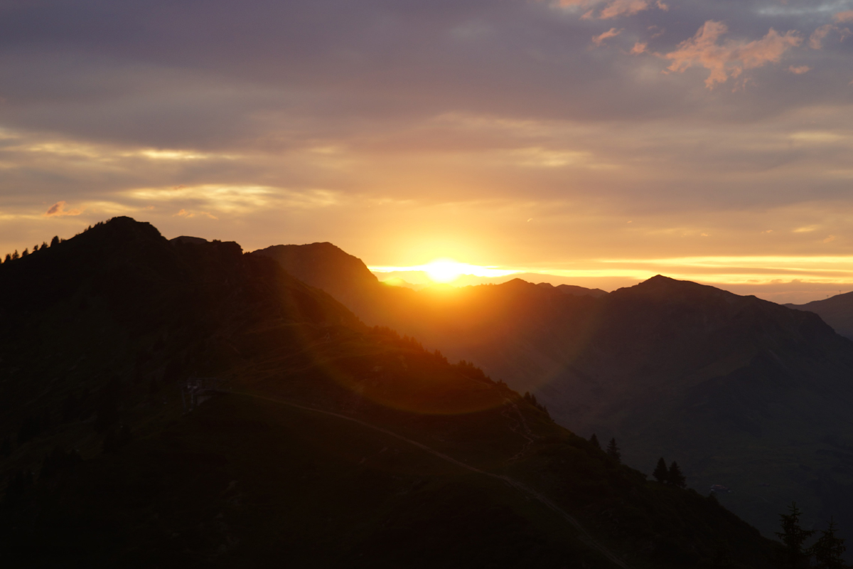 Sonnenuntergang Kleinwalsertal