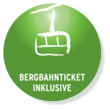 Bergbahnticket inklusive Bergbahnticket inklusive