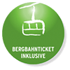 Bergbahnticket inklusive Bergbahnticket inklusive